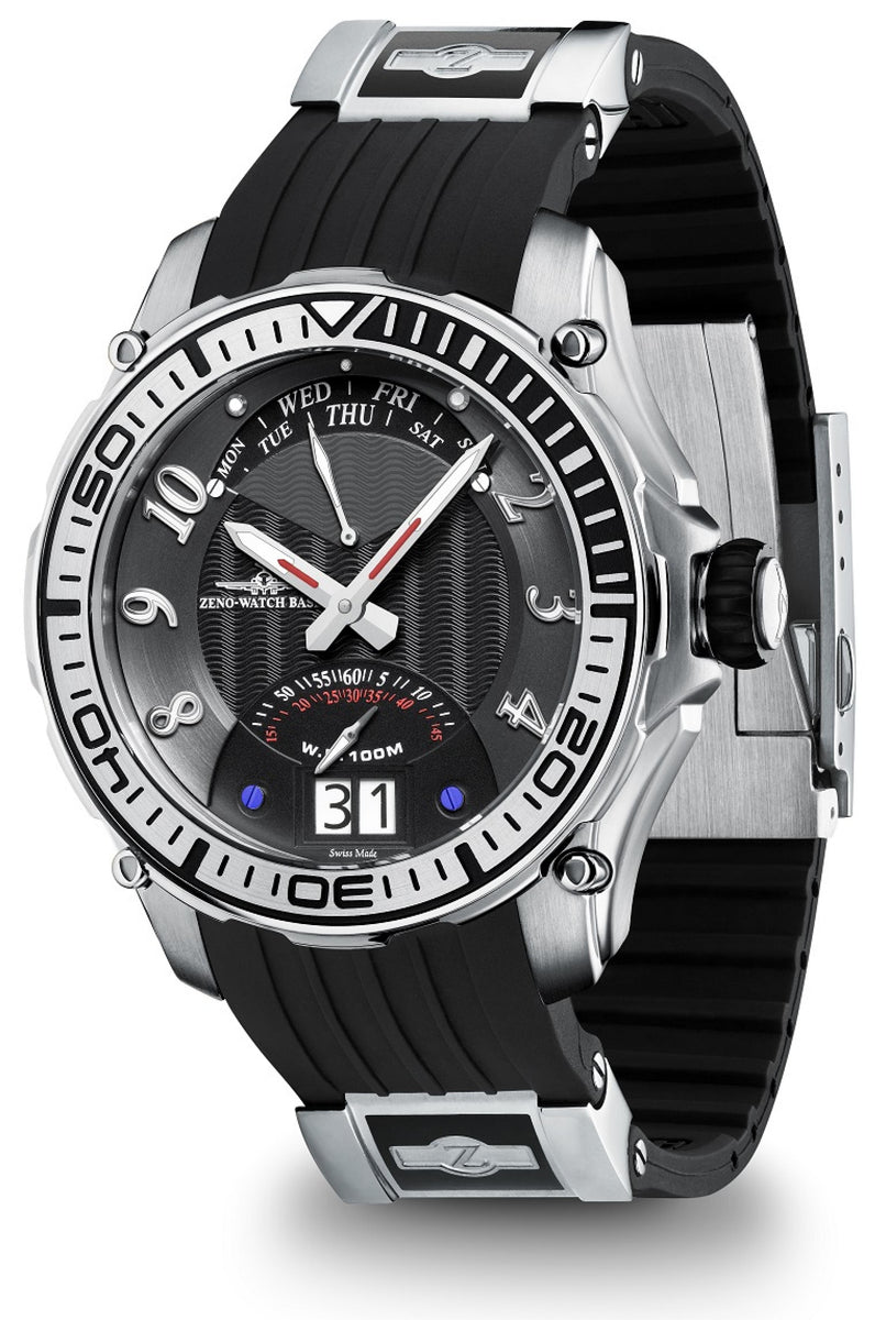時計 zeno-watch Oversized Day Date Retrograd Oversized Pilot Day Date Retrograde Chrono – ZENO-WATCH BASEL