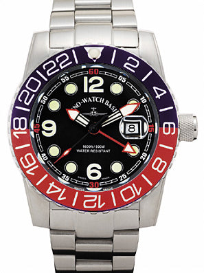 Zeno-Watch Basel Airplane Diver Quartz GMT Points ST (Dual Time)