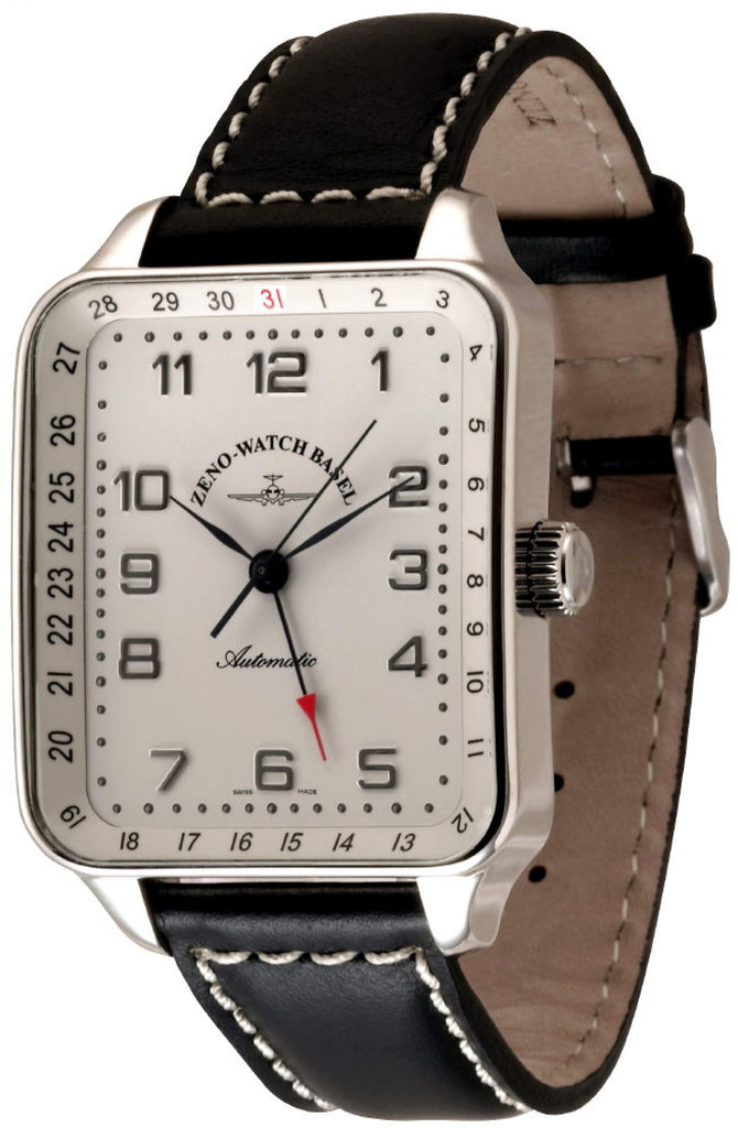 Retro Pointer SQ XL Retro Pointer Date – ZENO-WATCH BASEL