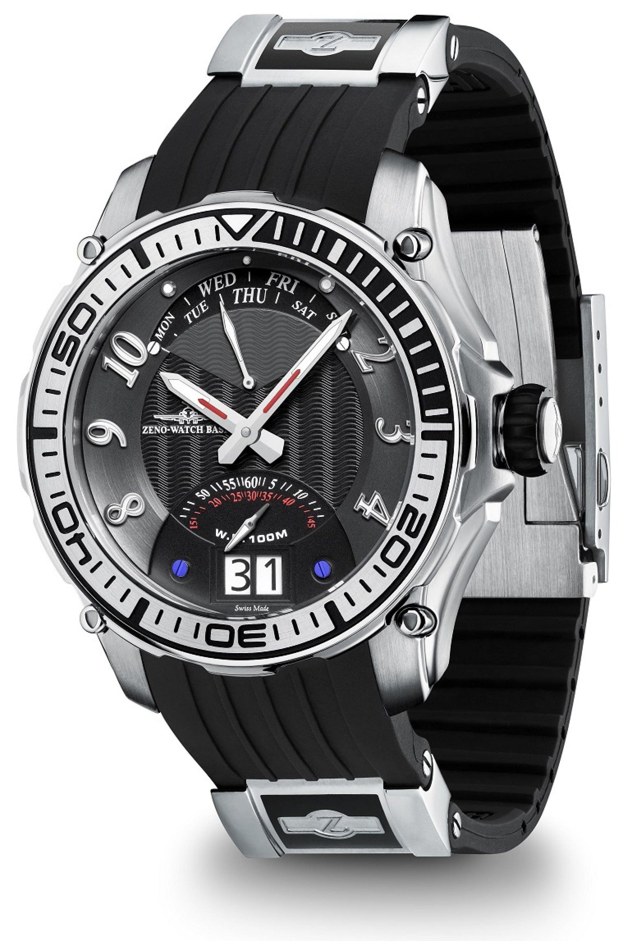 時計 zeno-watch Oversized Day Date Retrograd Neptun 1 Day Date Retrograde – ZENO-WATCH BASEL