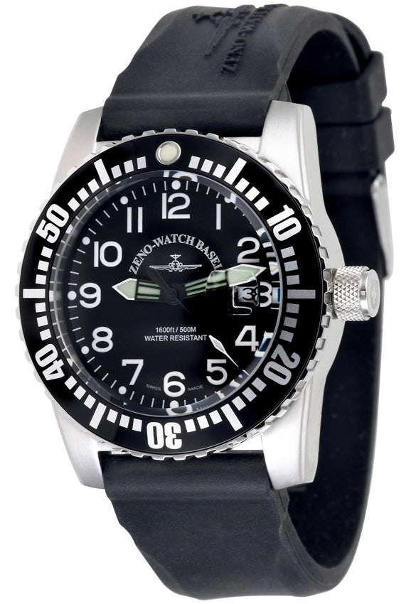 ZENO-WATCH BASEL ダイバーズウォッチ 6349-515 Airplane Diver Quartz Numbers – ZENO-WATCH BASEL