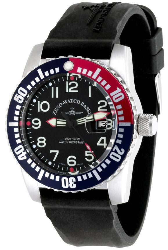 Airplane Diver Quartz Numbers – ZENO-WATCH BASEL