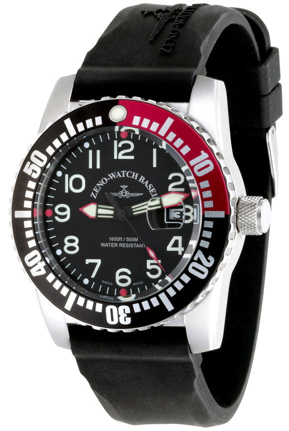 Airplane Diver Quartz Numbers – ZENO-WATCH BASEL