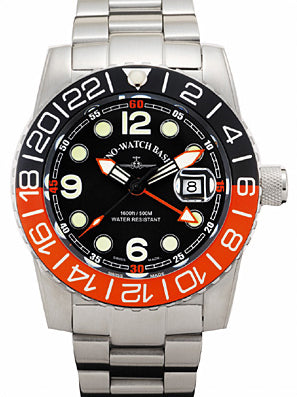 Airplane Diver Quartz GMT Points ST (Dual Time) – ZENO-WATCH BASEL