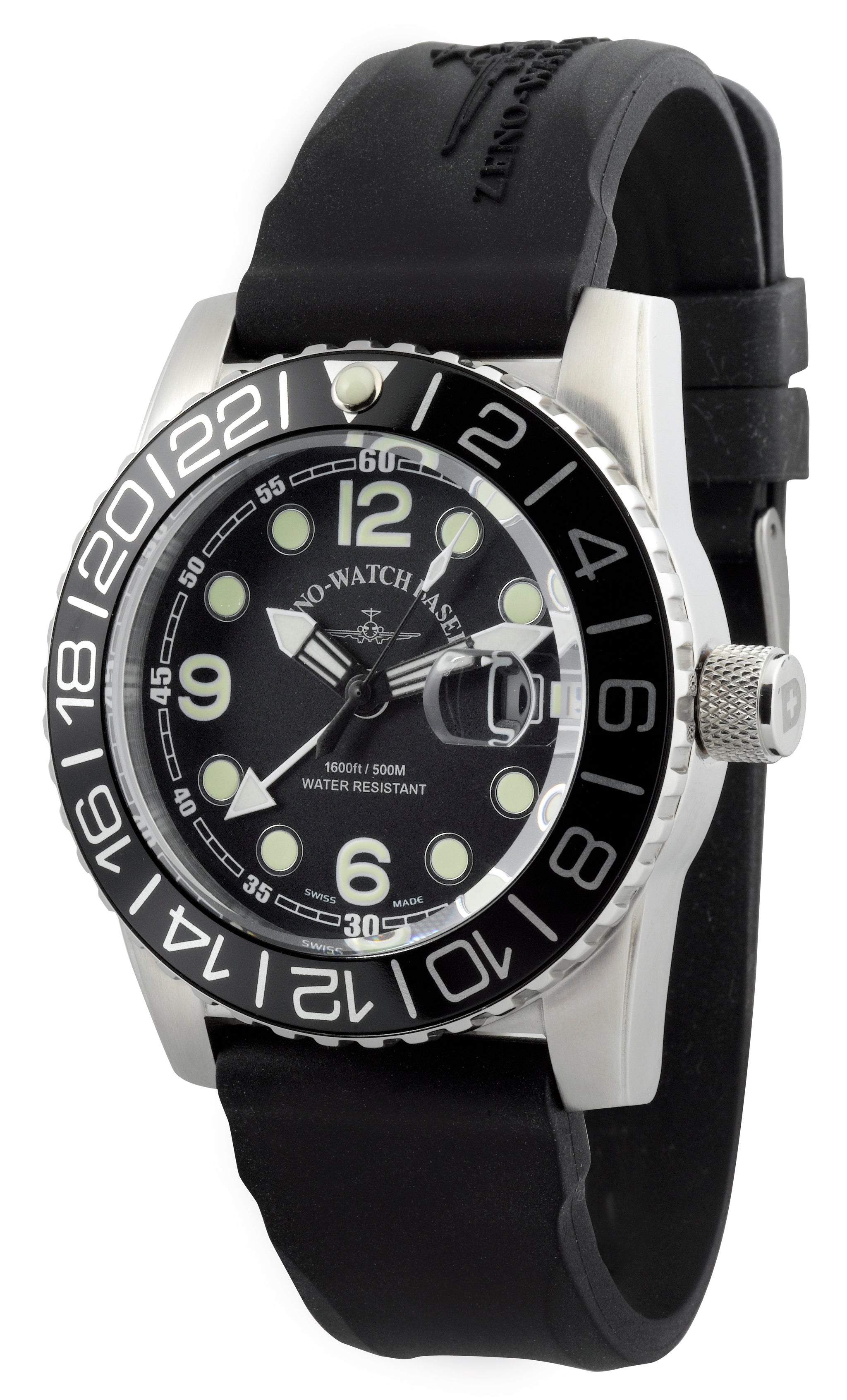 Airplane Diver Quartz GMT Points (Dual Time) – ZENO-WATCH BASEL