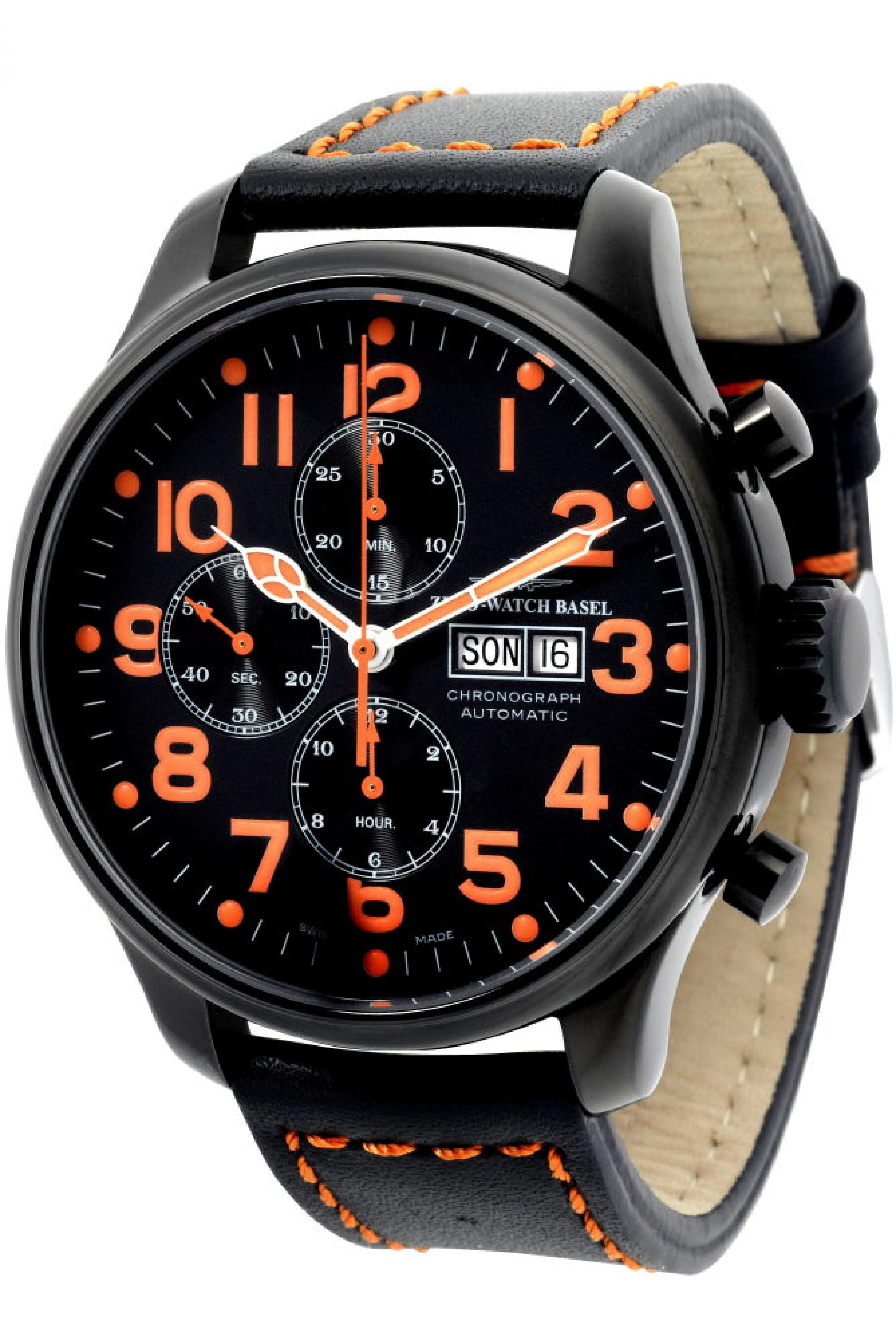 Oversized Pilot Chronograph Day-Date – Zeno Watch Oversized Pilot Chronograph Day-Date – Zeno Watch