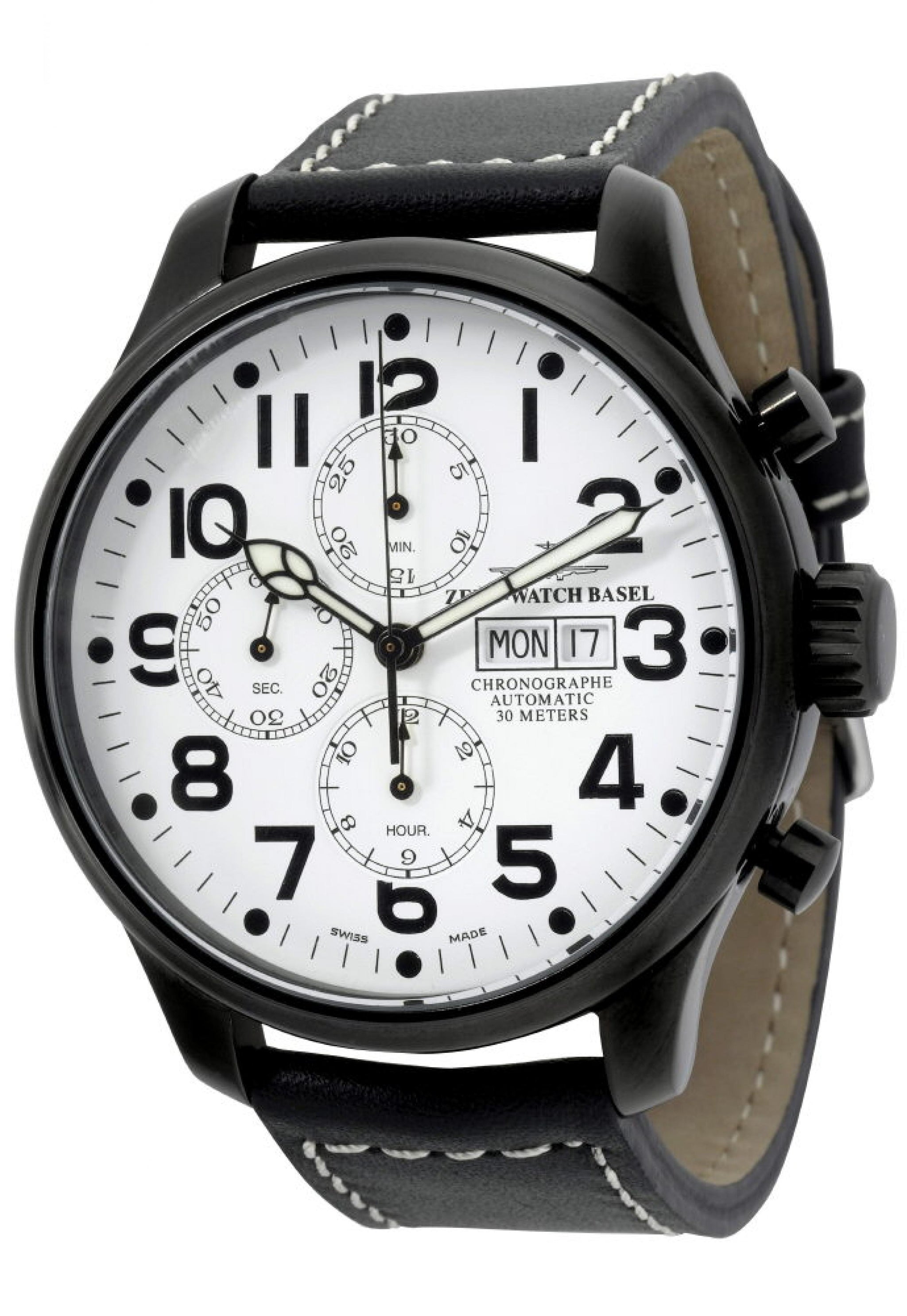 Oversized Pilot Chronograph Day-Date – ZENO-WATCH BASEL