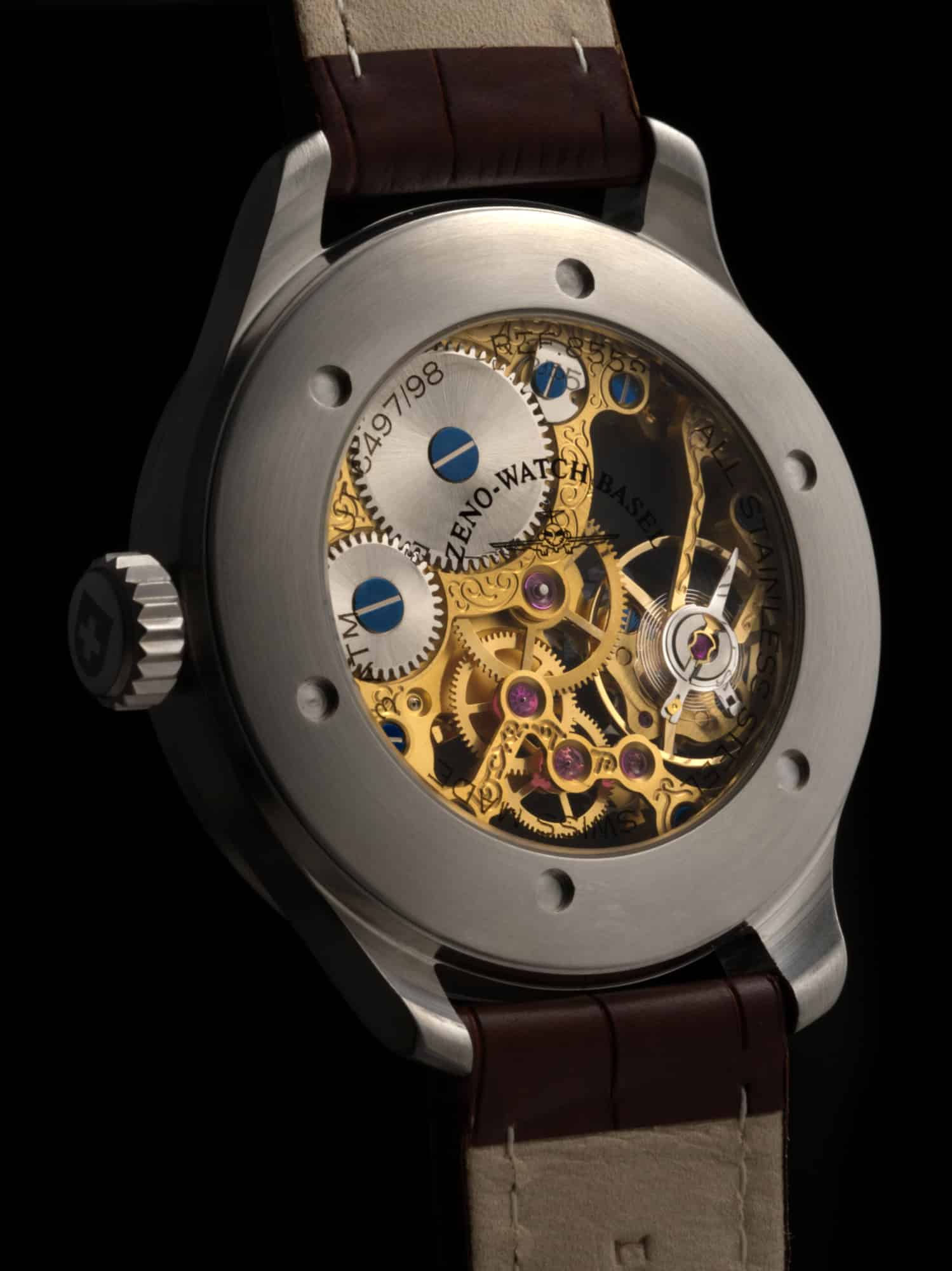 Medium Size Pilot Winder Skeleton 9 - Limited Edition – Zeno Watch