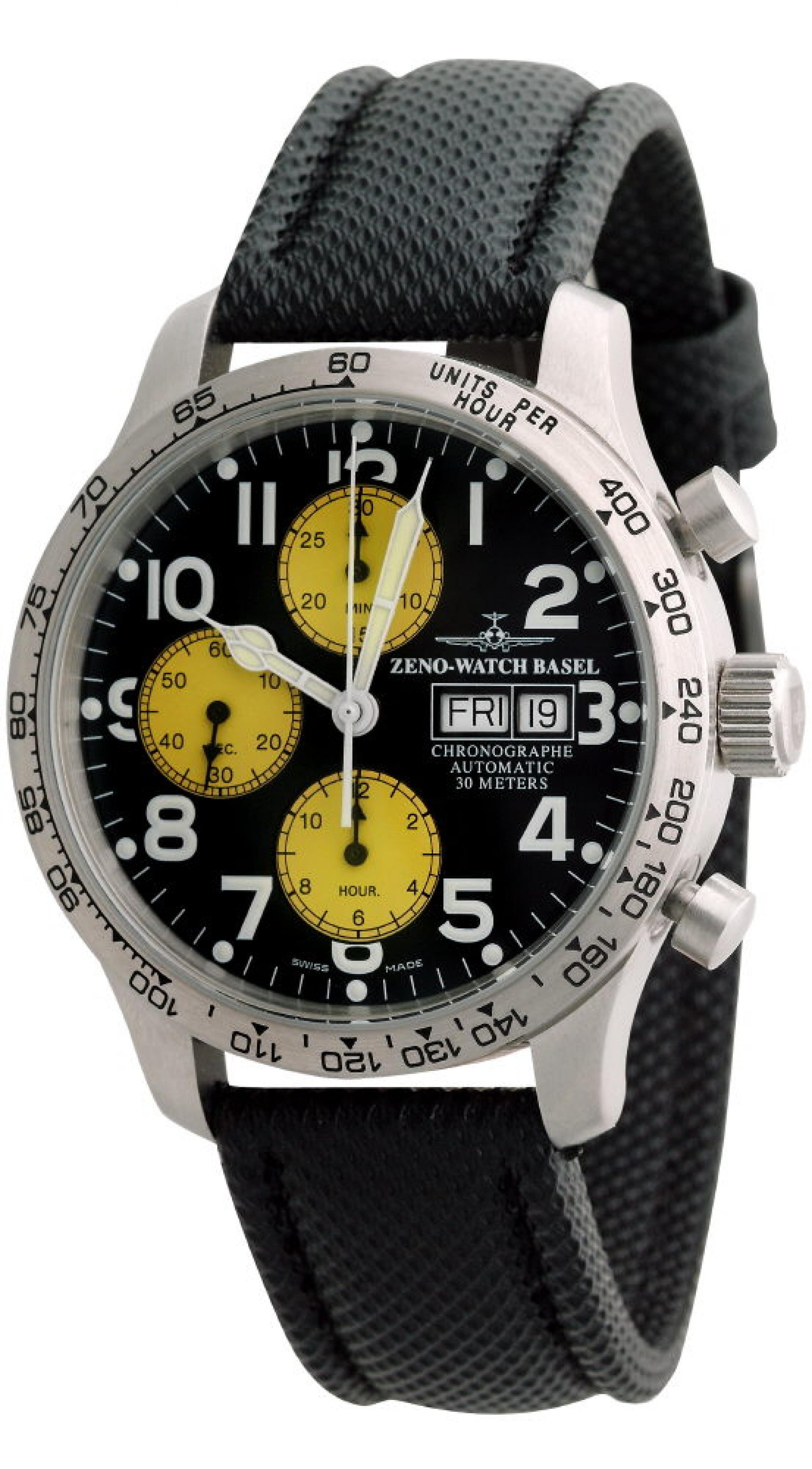 バルダメンテ・フォルティッシモ IXDAO White Pilot Chronograph Watch | Clean Dial Design with VK64