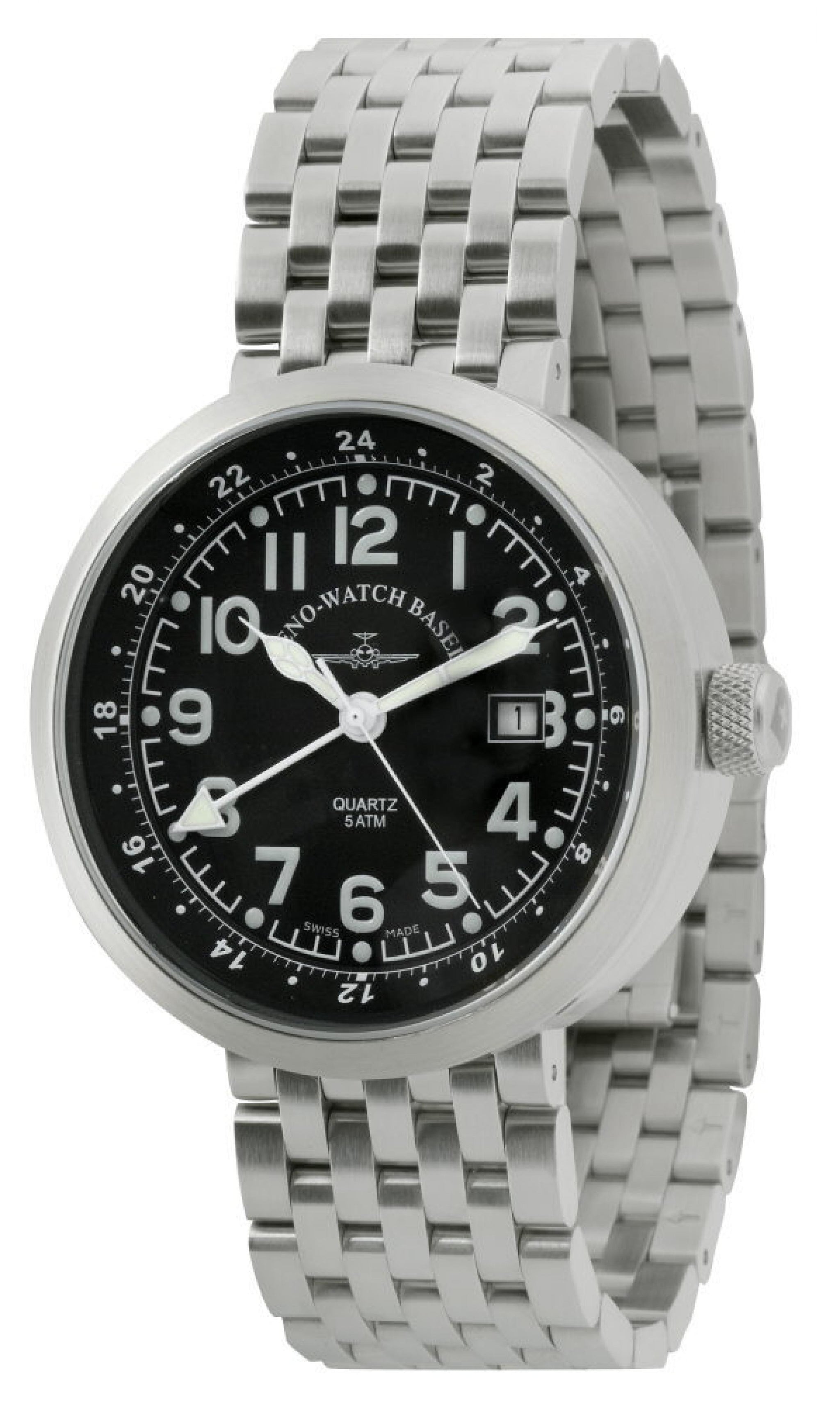 新品電池 稼働 ZENO-WATCH BASEL クォーツ B554Q-GMT Rondo GMT ST(Dual Time) – ZENO-WATCH BASEL