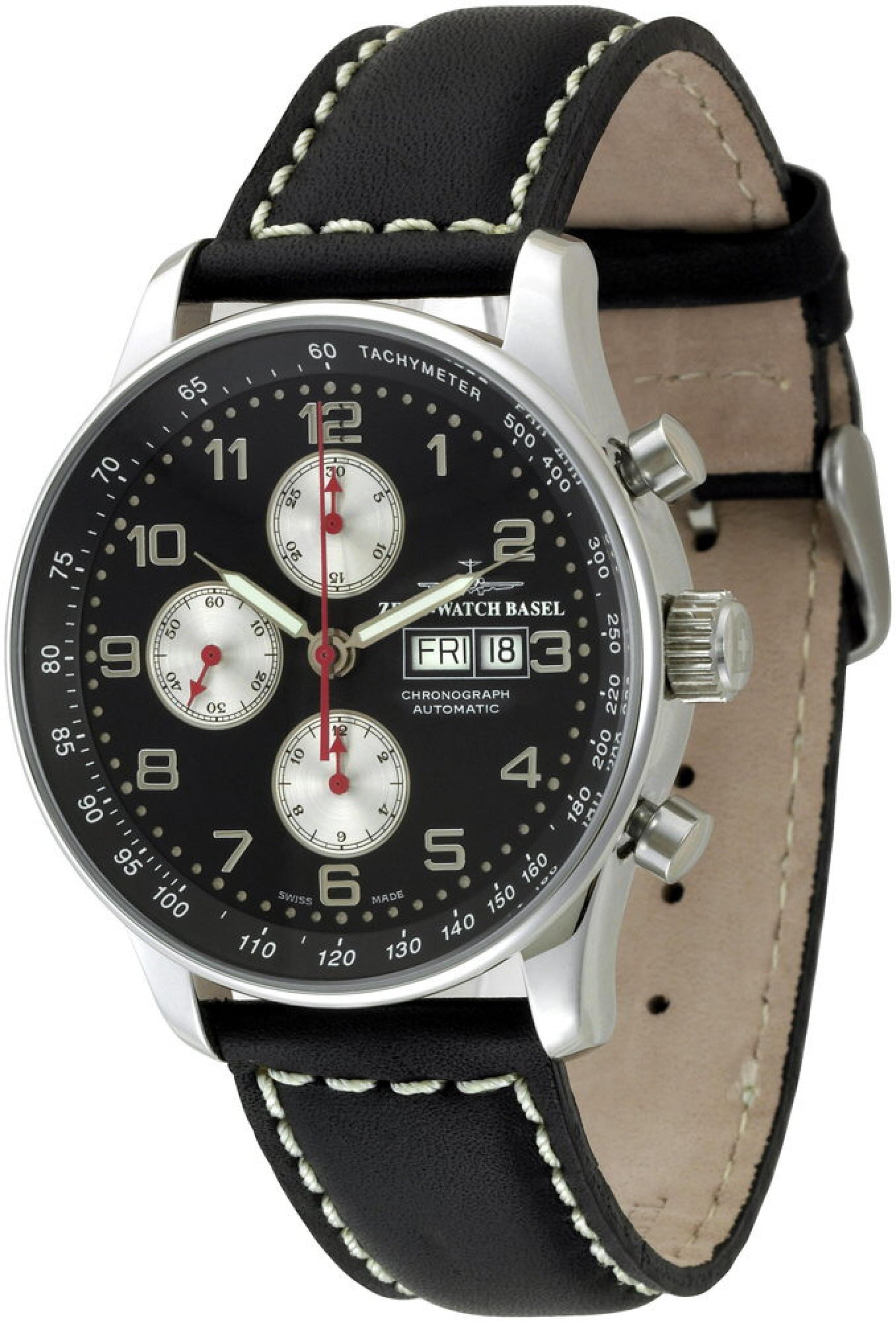 zeno-watch Oversized Day Date Retrograd ZENO-WATCH BASEL X-Large 