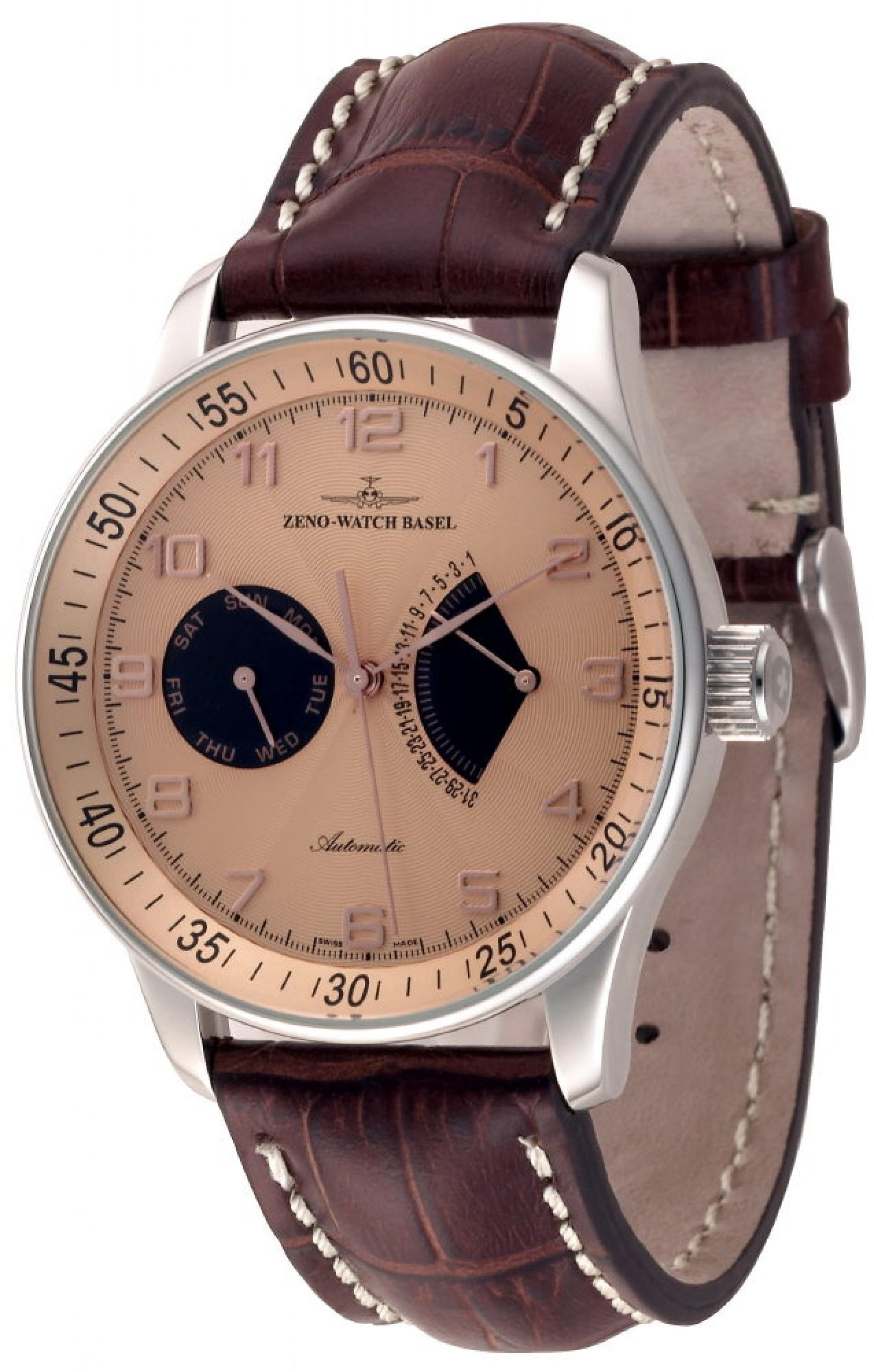 X-Large Retro Day Date Retrograde – ZENO-WATCH BASEL